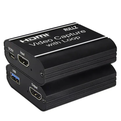 Tarjeta de captura de vídeo 4K TV Loop HD 1080P, USB 2,0, grabador de juegos compatible con HDMI, caja de grabación de vídeo para PS4, DVD, PC, transmisión en vivo