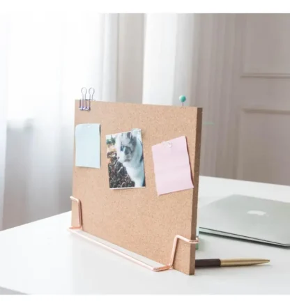 Tablero de corcho multifunción para mesa, estilo Ins de oficina, foto, mensaje, exhibición de boletín, tablero de corcho rectangular decorativo, 1 ud.