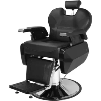 Silla de peluquero hidráulica multiusos, reclinable, giratoria de 360 grados, altura ajustable, silla de peluquero resistente