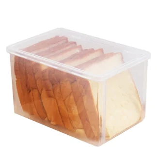 Contenedores herméticos especiales para almacenamiento de pan, caja de pan de plástico reutilizable, dispensador de pan transparente para pasteles, contenedor de pan más fresco