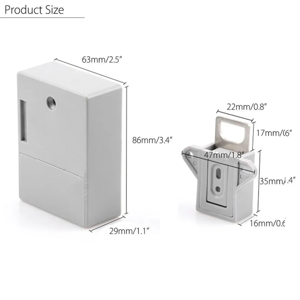 Cerradura de gabinete con Sensor de tarjeta IC, cajón de batería, cerradura inteligente, cerradura Digital oculta Invisible DIY sin Kits de orificios perforados