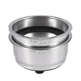Filtro de café de acero inoxidable desmontable A61T, colador de cesta, accesorios para máquina de café para el hogar y la Oficina (paquete de 2)