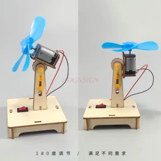 Ciencia pequeña producción pequeña invención motor ventilador ajustable estudiantes de escuela primaria juguetes experimento de tecnología avanzada