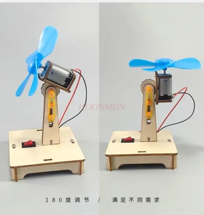 Ciencia pequeña producción pequeña invención motor ventilador ajustable estudiantes de escuela primaria juguetes experimento de tecnología avanzada