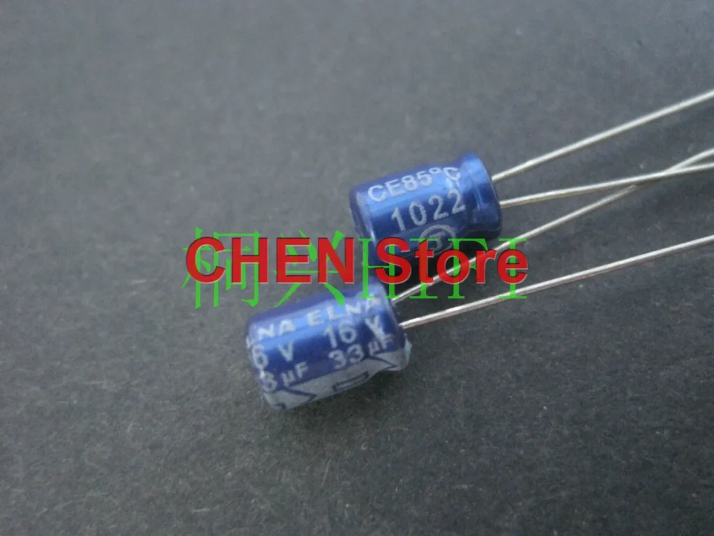 Condensador electrolítico de audio, dispositivo Original ELNA blue bata 33uf 16v RC2 16V33UF 5X7MM 33uF/16V, volumen Ultra pequeño, 20 piezas/50 Uds.