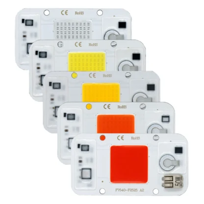 Iluminación LED para plantas, iluminación de exterior, luz de cultivo regulable sin soldadura, cultivo de plántulas de plantas de interior y flores, 50W, CA de 220V