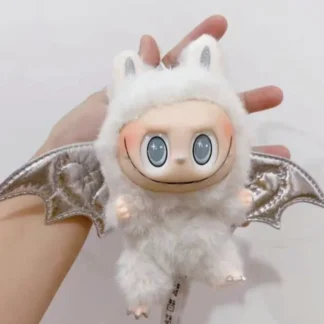 Monster Labubu Zimomo Angel Series muñeca de cambio creativo Diy figura vinilo colgante muñeca modelo juguete reajuste juguete niños cumpleaños