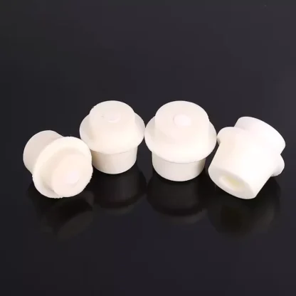 Tapón de silicona espumado para laboratorio, 10 piezas, con núcleo de arena, para matraz cónico resistente al calor