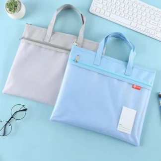 Bolsa de almacenamiento de libros portátil multiusos, organizador de archivos a4 de tela Oxford de mano, bolsa de almacenamiento de arte a prueba de polvo de gran capacidad para viaje