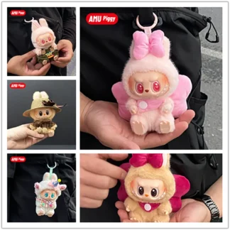 Ropa Original de Labubu de 17cm, ropa para muñeca de peluche, ropa bonita de macarrón, ropa de regalo Diy, accesorios para el cabello, ropa V1v2v3