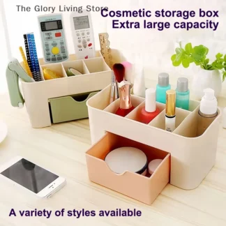 Caja de almacenamiento de uñas, contenedor de hisopo de algodón, accesorios de limpieza, herramientas de escritorio, joyero multifuncional, almacenamiento de cosméticos