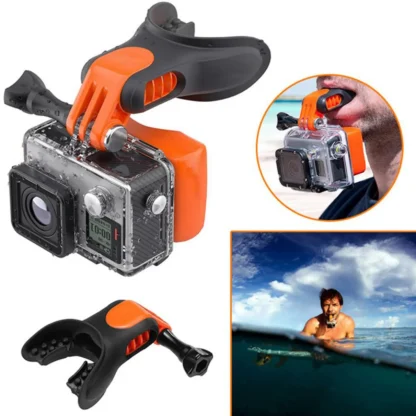 Accesorios para cámara portátil visible con montaje en boca, boquilla para surf, mordida para cámaras de acción GoPro Hero 7/6/5 K