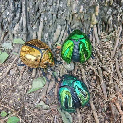 1 pieza escarabajo escarabajo juguete de animales de plástico para niños escarabajo de cuerda juguetes biónicos broma creativa modelo de insecto animado