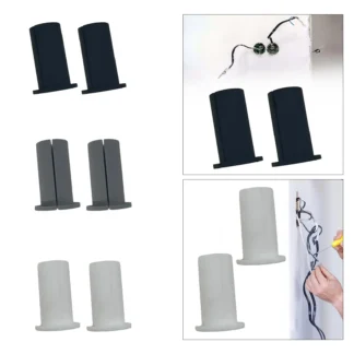 Juego de ojales de pared con casquillos de alimentación de cable para protección de cables Ethernet