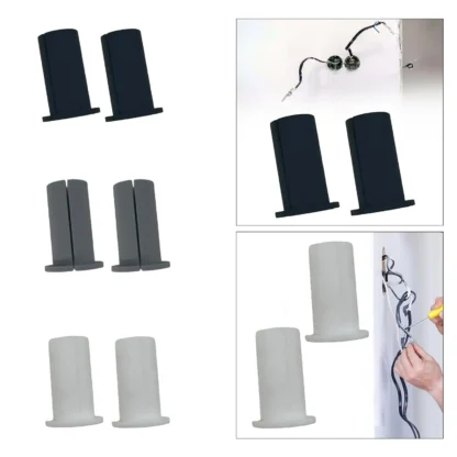 Juego de ojales de pared con casquillos de alimentación de cable para protección de cables Ethernet