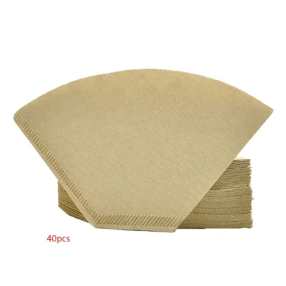 Filtro de papel para taza de café en forma de V, máquina de Espresso, hoja coladora para olla de Mocha, 101"