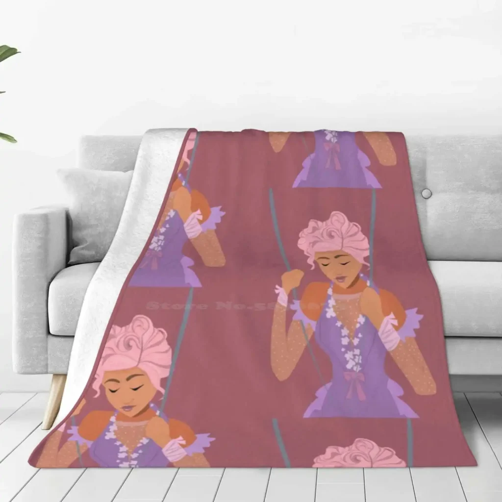 Manta de franela suave y ligera, diseño creativo de Anne Wheeler, Zendaya, Anne Wheeler, The Greatest Showman, color rosa