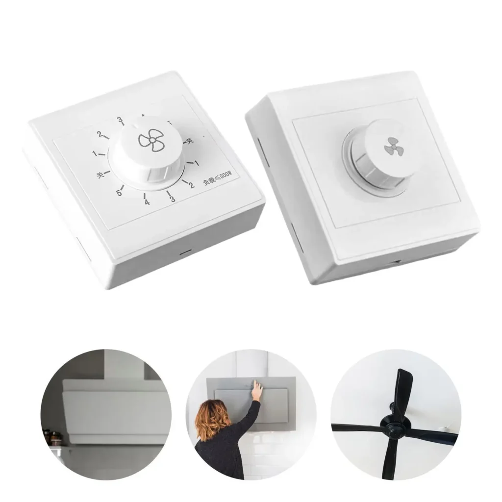 Controlador de velocidad del ventilador tipo 86, Control de velocidad del viento, ajustador de velocidad multiusos para ventilador eléctrico, Panel de casa, apartamento de granja