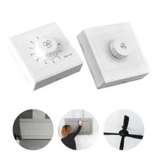 Controlador de velocidad del ventilador tipo 86, Control de velocidad del viento, ajustador de velocidad multiusos para ventilador eléctrico, Panel de casa, apartamento de granja