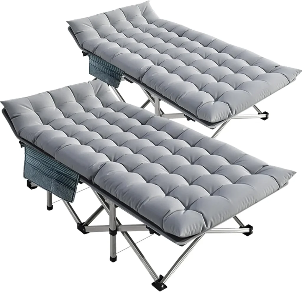 Cuna plegable para acampar para adultos, cuna para dormir resistente para adultos, portátil para dormir