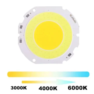 Fuente de luz LED COB de alta potencia, 50W, 7660 DC30V-150V, blanco frío, 5000LM, para bricolaje