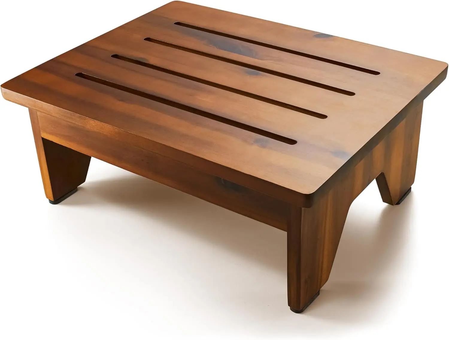 Taburete de madera de 6,5 pulgadas para adultos (no requiere ensamblaje): taburetes de un paso de 500 libras para elevador de cama alta, taburete pequeño