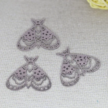 Accesorios de polilla mística de acero inoxidable, fabricación de joyas DIY para pulseras, pendientes, collares, regalo de fiesta, 3 uds./lote