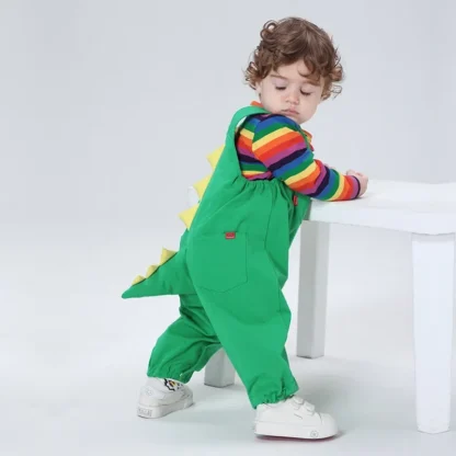 Peleles de dinosaurio Kawaii para bebé, Mono para niña y niño, conjunto infantil de manga larga, moda de dibujos animados