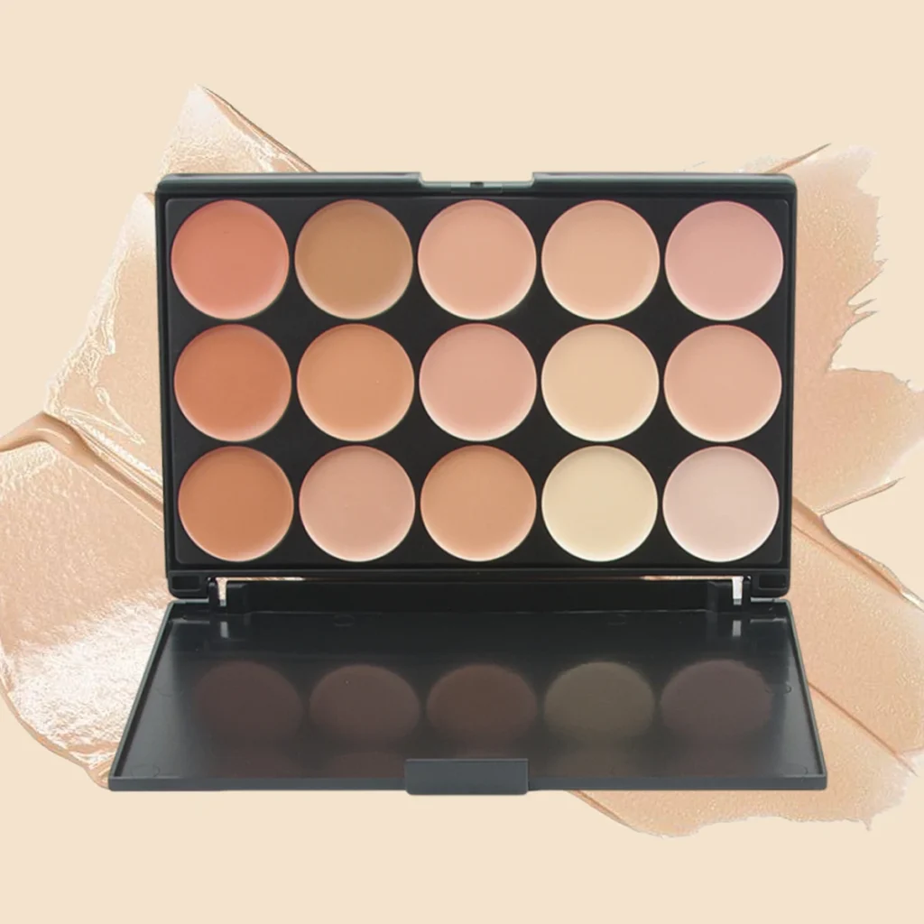 Corrector facial de camuflaje, Paleta de contorno, base Profesional, sombra de ojos, reparación, 15 colores
