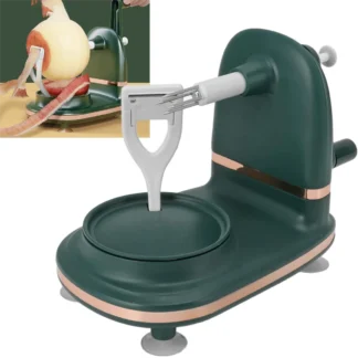 Pelador multifuncional de acero inoxidable, pelador de pera con manivela para pera, patata, pelado, adecuado para cocina, cámara al aire libre, 1 ud.