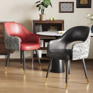 Sillas de comedor de lujo con acento, respaldo de isla, sala de estar de madera estética, diseño relajante, Sillones Modernos, muebles de cocina