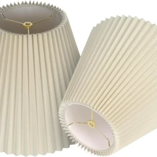 Pantalla de lámpara de tela tejida de color amarillo cálido, lámpara de pared para dormitorio y sala de estar, 7x14x10,5 pulgadas, 2 unidades