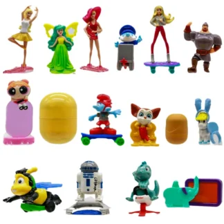 Kinder Gashapon cápsula juguetes huevos divertidos personajes de dibujos animados de Anime animales soldados princesa modelo juguete colección adornos regalo para niños