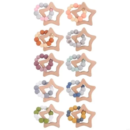 Toy juguete calmante sonajeros bebé estrella juguete babyteether recién nacido