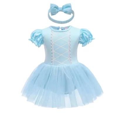 Vestido de princesa de Ballet para niña, traje de actuación, ropa de Halloween, K21, novedad de verano