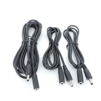 5 uds 1/3/5/10 metros DC macho hembra 3,5mm x 1,35mm conector de alimentación Cable de carga adaptador de cable de extensión para cámara CCTV q1