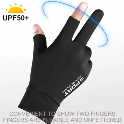 STONEGO-guantes de pesca impermeables para hombre y mujer, manoplas con 2 dedos a prueba de viento, protección cálida de terciopelo, para pesca con caña