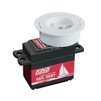 KINGMAX SW22HV 68g 22kg.cm engranajes metálicos digitales cabrestante de vela Servo 1-7T rodamientos de bolas duales programables impermeables para barcos RC