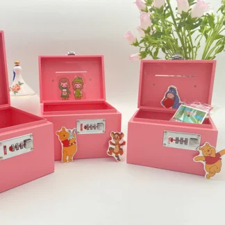 Caja fuerte portátil de acero inoxidable, caja de efectivo, dinero, hucha, almacenamiento de monedas, cerradura de código, caja fuerte para niños