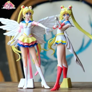 Kawaii Sailor Moon brilla encanto super luna figura de liebre dibujos animados anime personaje modelo mercancía colección adornos juguetes regalos
