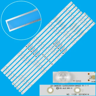 Tira de LED para iluminación trasera para 55PUS6754/12 55PUN6784/61 55PUS7354 55PUS6804/12 55PUS6814/12 55PUS7304/12 LB-GM3030-GJ0D22555X10PC09-T