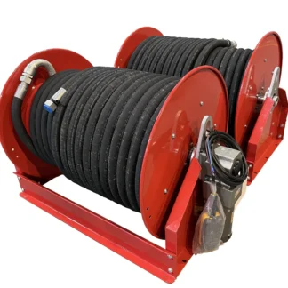 Carrete de manguera de manivela manual para vehículo, hidrante de incendio de niebla de agua de alta presión para lucha contra incendios en el bosque con Control remoto eléctrico