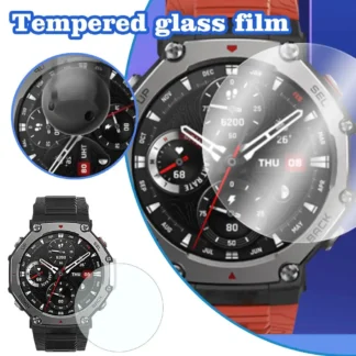 Funda protectora 2 en 1 + Protector de pantalla de cristal para reloj inteligente Amazfit T Rex 3 TRex3, cubierta protectora de parachoques y vidrio templado R0R7