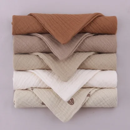 Toallas de algodón de gasa absorbente suave para bebé, paños para limpiar la cara, pañuelo para la cara, toallita de alimentación para baño de bebé, 5 uds.