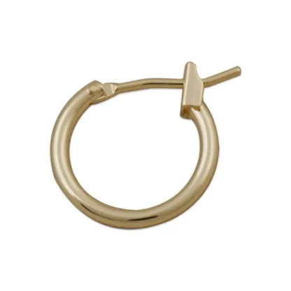 10 Uds. Pendientes de aro con cerradura francesa rellenos de oro de 14K de 14mm, gancho para pendientes de oro para joyería DIY, componente de suministros de joyería- 10424450
