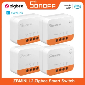 SONOFF ZBMINI L2 Extreme ZigBee interruptor inteligente No requiere cable neutro Control bidireccional DIY con puente Zigbee Hubs Alexa Google