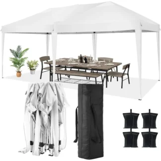 Toldo 10x20, toldo emergente, tiendas de campaña para fiestas, bodas, patio trasero, dosel impermeable, comercial al aire libre instantáneo