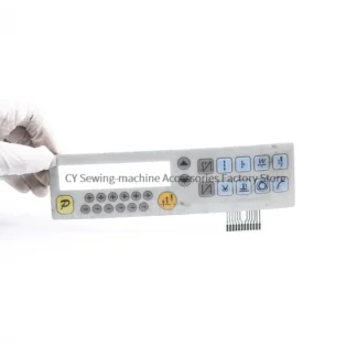 Panel de operación, pegatina, película de membrana, interruptor de botón de teclado, sistema Powermax de papel para máquina de coser Industrial, 1 Uds.