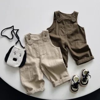 Monos para niños de 1 a 6 años, nuevo estilo de otoño, pantalones versátiles informales japoneses para niños, pantalones versión coreana para niñas