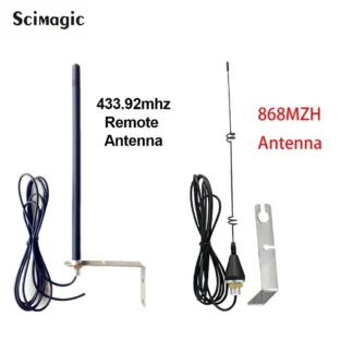 Antena Universal impermeable para exteriores, 433mhz, 868mhz, para Control remoto de puerta de garaje, extensor de alcance Ultra largo, 7dbi
